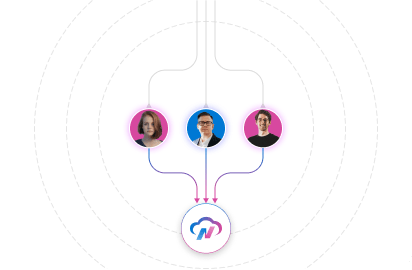 AI-powered file organization illustration